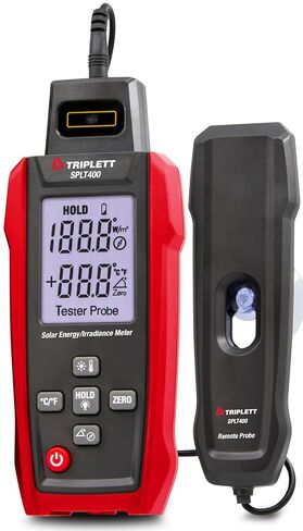 Triplett SPLT400 Solar Irradiance and Temperature Meter, Sunlight Intensity Measurement with Tilt Angle and Compass in Saudi Arabia