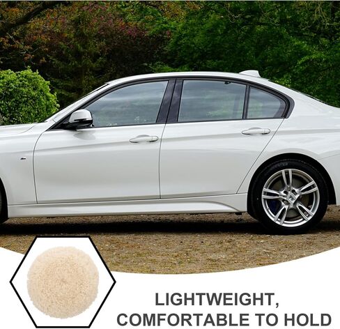 Luxshiny Versatile Wool Polishing Wheel 6 Inches Wool Felt Pad for Electric Pneumatic Machines in Kuwait