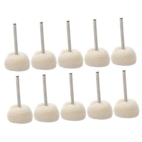 BESTYASH 10pcs Mini Wool Polishing Wheels for Crafting Polishing and Buffing Gemstones Compatible Metal and Ceramics Soft Wool Grinding Heads for Polisher Equipment in Saudi Arabia