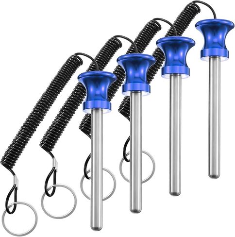 Lasnten Weight Stack Pin Magnetic Universal Gym Weight Pin 0.4 inch Drop Set with Pull Rope for Plate Apertures Above 10.5 mm Heavy Duty in Kuwait