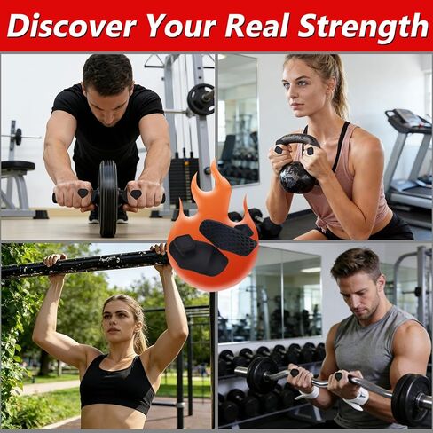 مقابض تمرين مضادة للانزلاق، مقابض وزن من السيليكون للرجال والنساء، مقابض يد مطاطية لصالة الألعاب الرياضية لرفع الأثقال، قفازات مريحة للتمرين، واقي راحة اليد للسحب، الدمبل، الحديد، التدريب، التمرين in Kuwait