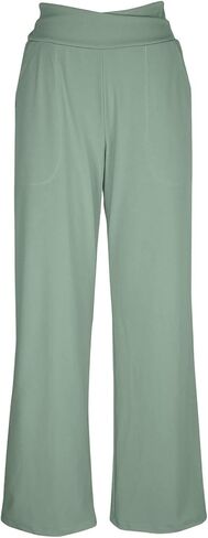 Wide Leg Yoga Pants for Women High Waisted Lightweight Relaxed Lounge Pants Soft Gym Fitted Workout Leggings in Saudi Arabia