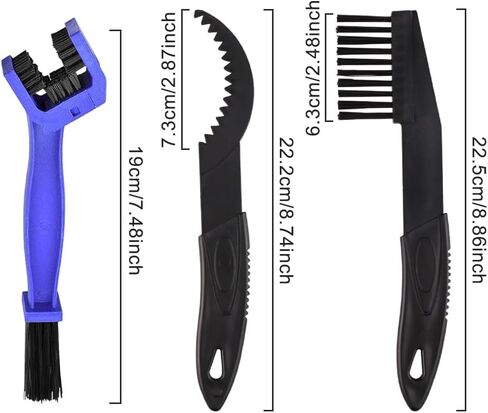 مجموعة أدوات تنظيف سلسلة الدراجات مكونة من 4 قطع، فرشاة مجموعة أدوات تنظيف سلسلة الدراجة العالمية لإزالة الأوساخ للدراجات النارية والدراجات الجبلية in Kuwait