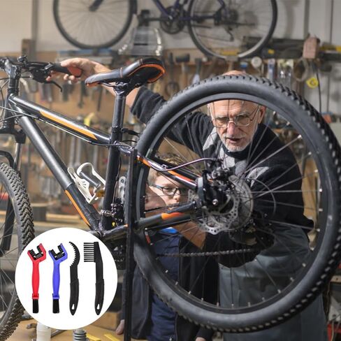 مجموعة أدوات تنظيف سلسلة الدراجات مكونة من 4 قطع، فرشاة مجموعة أدوات تنظيف سلسلة الدراجة العالمية لإزالة الأوساخ للدراجات النارية والدراجات الجبلية in Kuwait