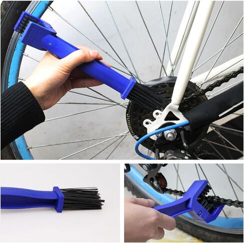 مجموعة أدوات تنظيف سلسلة الدراجات مكونة من 4 قطع، فرشاة مجموعة أدوات تنظيف سلسلة الدراجة العالمية لإزالة الأوساخ للدراجات النارية والدراجات الجبلية in Kuwait