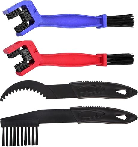 مجموعة أدوات تنظيف سلسلة الدراجات مكونة من 4 قطع، فرشاة مجموعة أدوات تنظيف سلسلة الدراجة العالمية لإزالة الأوساخ للدراجات النارية والدراجات الجبلية in Kuwait