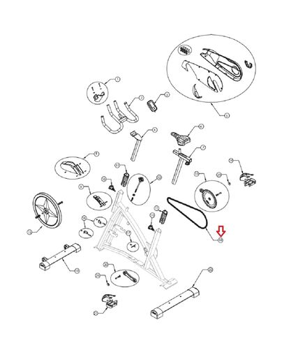 Drive Chain 1000514226 Works with SCH-Win IC2 IC Elite Stationary Bike in Saudi Arabia