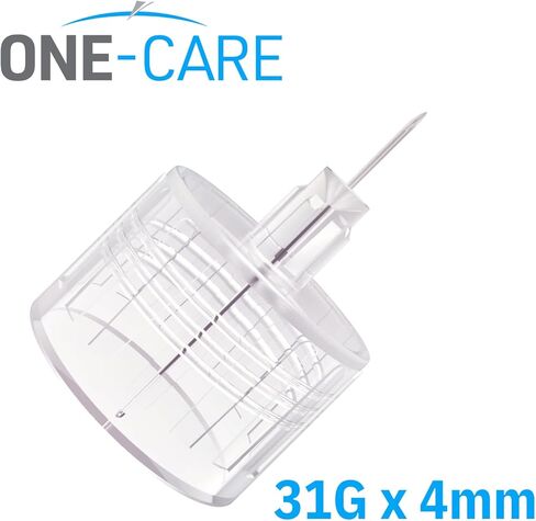 ONE-CARE Pen Tips 31G x 4 mm (5/32’’) – Thin-Wall Channel Design, Universal Twist-On Connection, 100 Count Box in Kuwait