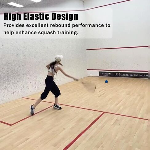 3 Pack Blue Squash Balls 2.2 Inch Diameter High Bounce Reflex Ball Reaction Ball for Beginners Racquetball Training in Kuwait