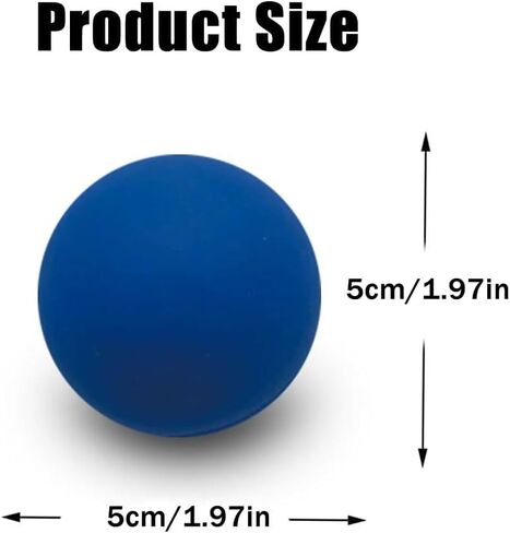3 Pack Blue Squash Balls 2.2 Inch Diameter High Bounce Reflex Ball Reaction Ball for Beginners Racquetball Training in Kuwait
