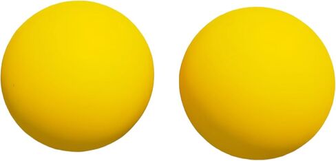 Yellow Practice Squash Balls 3 Pack 2.2 Inch Diameter High Bounce Reflex Ball Reaction Ball for Beginners Racquetball Training in Kuwait
