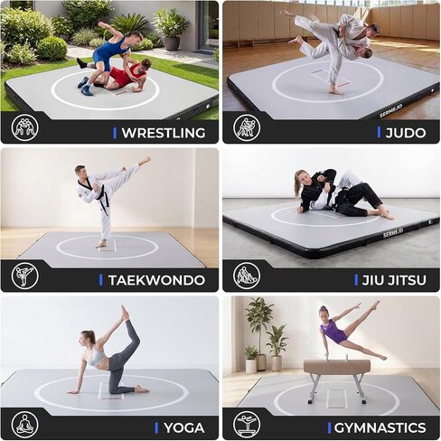 Wrestling Mat Inflatable 10x10 FT Flodable Jiu Jitsu Mats Portable 4" for Home Training, BJJ, MMA, Grappling, Judo, Martial Art, Boxing Indoor Outdoor in Saudi Arabia