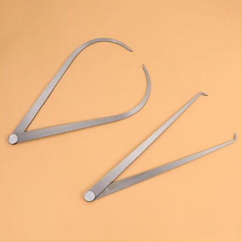 Luxshiny 2Pcs Dual-Use Caliper High Hardness Steel Measuring Tool for Inner and Outer Precision Measurement with Anti-Rust Finish for Men and Women in Saudi Arabia