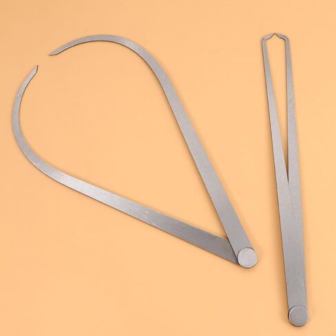 Luxshiny 2Pcs High Hardness Steel Distance Measuring Calipers for Inner and Outer Measurement, Rust-Resistant Simple Caliper Tool for Men and Women, 300mm Set (2 Pieces) in Saudi Arabia