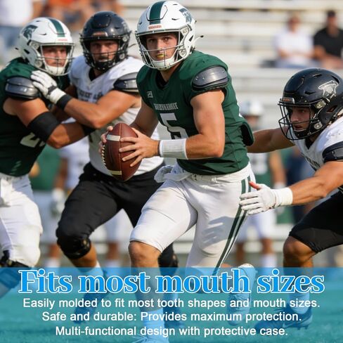 6Pack Mouth Guard for Sports with Storage Box,Moldable Youth Mouth Guard Football Silicone Mouthguard Boxing in Kuwait