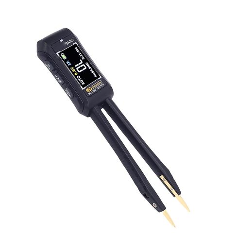 Eujgoov Digital Tweezer Tester, Auto Measurement Resistor Capacitor Inductance Diode Electronic Component Tester with Interchangeable Head and Screen Direction Switching, for in Saudi Arabia