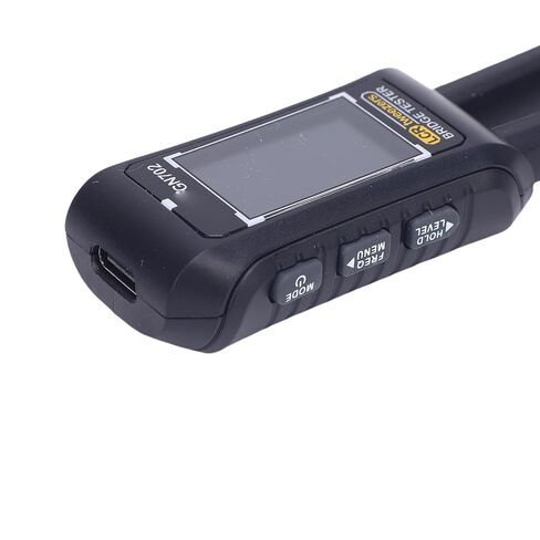 Eujgoov Digital Tweezer Tester, Auto Measurement Resistor Capacitor Inductance Diode Electronic Component Tester with Interchangeable Head and Screen Direction Switching, for in Saudi Arabia