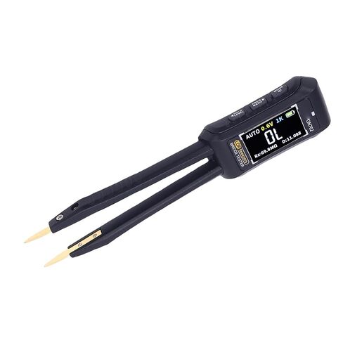 Eujgoov Digital Tweezer Tester, Auto Measurement Resistor Capacitor Inductance Diode Electronic Component Tester with Interchangeable Head and Screen Direction Switching, for in Saudi Arabia