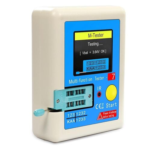 LCR-T7 Transistor Tester with 3.5 Inch Color Display, Multi-Function Component Analyzer for Diode Triode Capacitor Resistor MOSFET LCR ESR, Auto Detection and Self-Calibration in Saudi Arabia