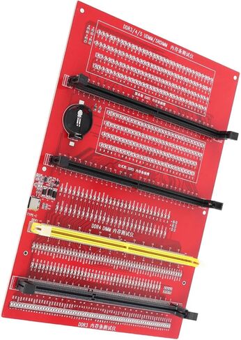 جهاز اختبار ذاكرة الوصول العشوائي lyrlody، DDR3 DDR4 DDR5 UDIMM RDIMM PCB محلل تشخيصي مع مؤشرات LED وضع الطاقة المزدوج لإصلاح كمبيوتر خادم سطح المكتب in Saudi Arabia