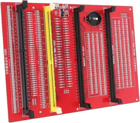 جهاز اختبار ذاكرة الوصول العشوائي lyrlody، DDR3 DDR4 DDR5 UDIMM RDIMM PCB محلل تشخيصي مع مؤشرات LED وضع الطاقة المزدوج لإصلاح كمبيوتر خادم سطح المكتب in Saudi Arabia