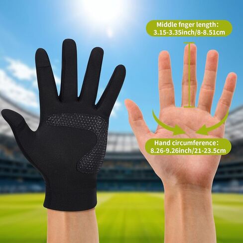 lotoo Youth Football Gloves, Cross Faith Receiver Flag Football Gloves with Sticky Grip for Practice/Recreational Play/Games, Christian Football Gloves for Men and Women, Breathable, Non-Slip in Saudi Arabia