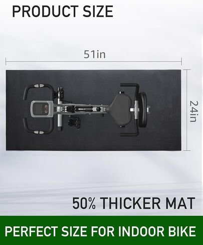 سجادة أرضية لمعدات اللياقة البدنية وواقي للأرضية لأجهزة المشي ودراجات التمرين والإكسسوارات، مطاط حقيقي سميك عالي التحمل in Kuwait