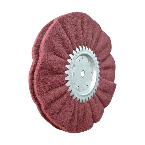 10 Inch x 2 Section Satin Non Woven Abrasive Airway Buffing Wheel for Angle Grinder, 5/8 Inch Arbor Hole, Medium Fine, 1PC in Saudi Arabia