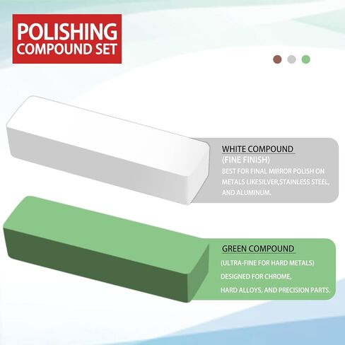 مجموعة عجلات تلميع 6 قطع مقاس 6 بوصات لعجلة تلميع مطحنة المقعد، 1 * قطن أصفر (42 طبقة)، 2 * قطن أبيض (70 طبقة)، 1 * عجلات تلميع الفلانيل الناعمة (30 طبقة) ومجموعة مركب التلميع in Kuwait