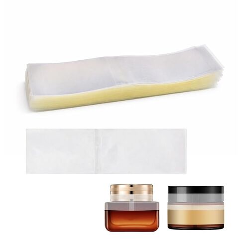 300 قطعة من غلاف الانكماش للزجاجات، سدادات شفافة للزجاجات المنكمشة بالحرارة، أشرطة انكماش للزيوت العطرية وزجاجات القطارة، سدادات تغليف قابلة للانكماش للزجاجات المثقبة، 118 × 30 مم (4.64 × 0.91 بوصة)، تناسب 3/4-1 بوصة in Kuwait