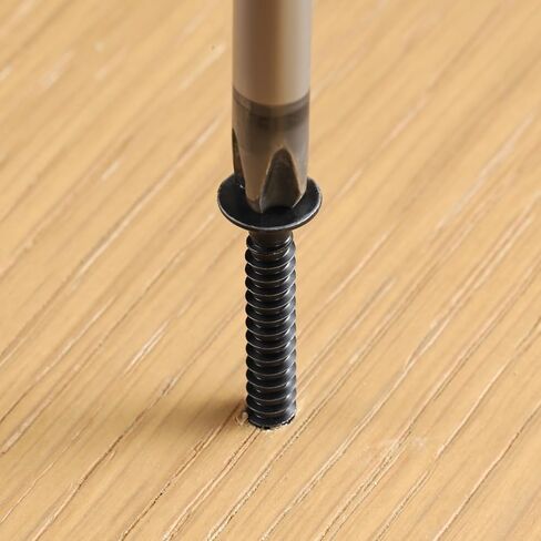 Wood Screws Assortment Kit, 289PCS High Hardness Flat Head Wood Screws Set, Assorted Screws,Phillips Drive,Black Dacromet Coated, 7 Sizes (1-1/2",1-1/4",1",3/4",1/2") in Kuwait