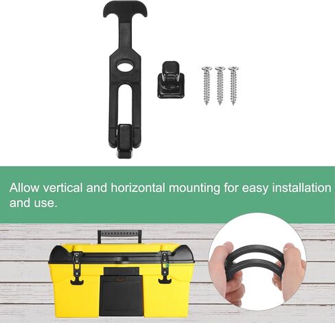 4-Pack T-Handle Rubber Flexible Draw Latches,6.3" Flexible Draw Latches Flexible T-Handle Hasp Rubber with Screws for Toolbox/Golf Cart/Vehicle Engine/Cooler/Hood [Black] in Kuwait