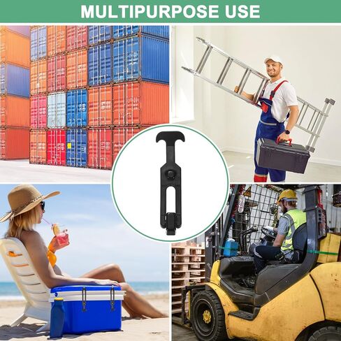 4-Pack T-Handle Rubber Flexible Draw Latches,6.3" Flexible Draw Latches Flexible T-Handle Hasp Rubber with Screws for Toolbox/Golf Cart/Vehicle Engine/Cooler/Hood [Black] in Kuwait