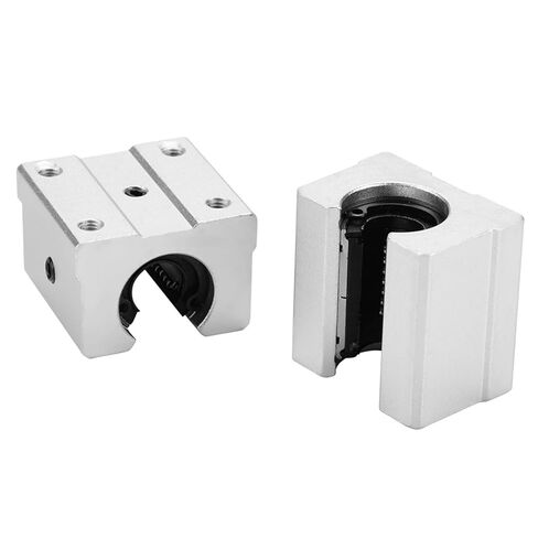 SBR12 400mm Linear Slide Shaft, 12mm Linear Shaft with 4Pcs SBR12UU Bearing Block, Carbon Steel for CNC Routers Mills Lathes, Industrial Grade in Kuwait