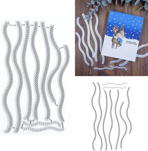 Flowers Lace Metal Cutting Dies for Card Making, Paper Embossing Die Cuts Kit Templates Supplies, Photo Frame Album DIY Scrapbooking Stencils Sets in Kuwait
