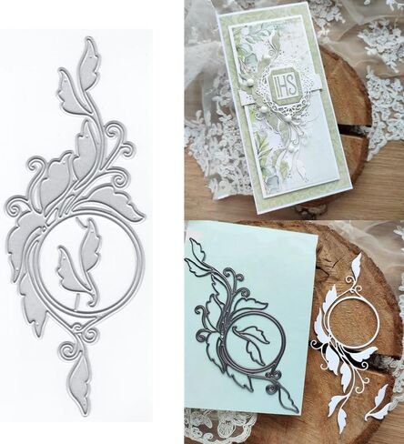 Flowers Lace Metal Cutting Dies for Card Making, Paper Embossing Die Cuts Kit Templates Supplies, Photo Frame Album DIY Scrapbooking Stencils Sets in Kuwait
