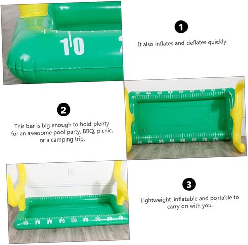 Inflatable Antlers Drink Cooler Table Tray Rainbow Outdoor Portable Serving Tray for Food and Beverages for Parties and Gatherings in Saudi Arabia