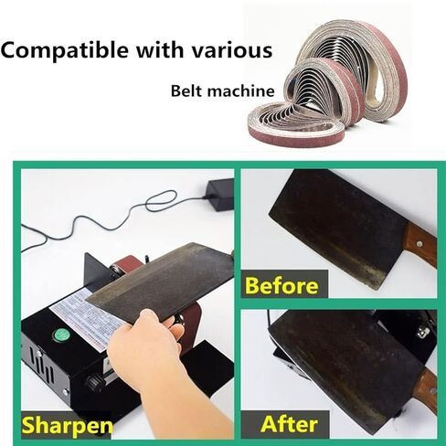 20 Pcs 1-1/2 x 30 Inch Sanding Belts 1000 Grit Aluminum Oxide Abrasive Belt for Wood Metal Paint Sanding in Kuwait