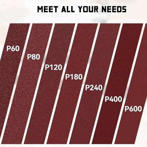 1.5x30 Inch Sanding Belts 800 Grit Aluminum Oxide Abrasive Belt for Belt Sander Wood Metal Grinding Polishing 50 PCS in Kuwait