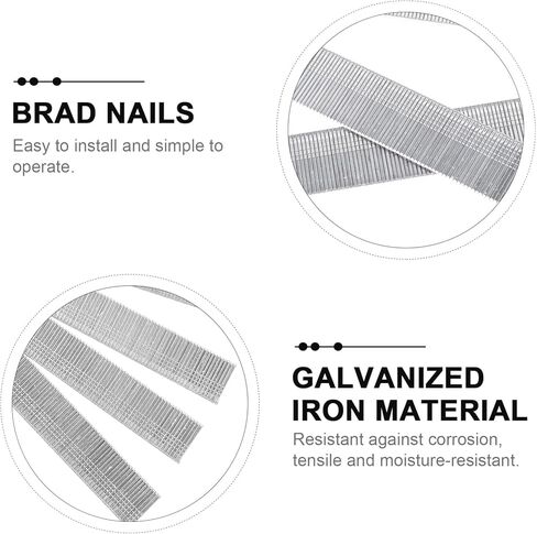 8000pcs Galvanized Iron Woodworking Finish Nails Furniture Nails for Cabinetry Carpentry and Molding Projects Resistant for Woodworking in Saudi Arabia