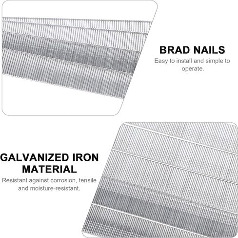 8000pcs Galvanized Iron Woodworking Finish Nails Furniture Nails for Cabinetry Carpentry and Molding Projects Resistant for Woodworking in Saudi Arabia
