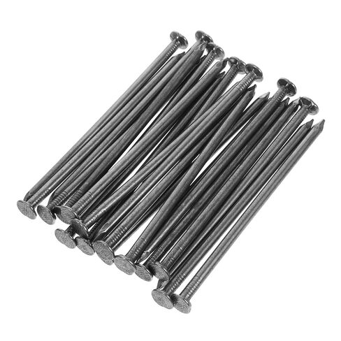 Luxshiny Door Frame Fastener Head Wall White Finishing Nails Round Staples Fence Nails Hardware Nails Door Trim Nails Landscape Nails for Door Garage Door Nails Dark Iron in Kuwait