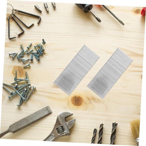 POPETPOP 1600Pcs Pneumatic Finish Nails for Woodworking Straight Nails for Molding Trim Durable Fasteners Portable Box for Furniture Crafting Remodeling in Saudi Arabia