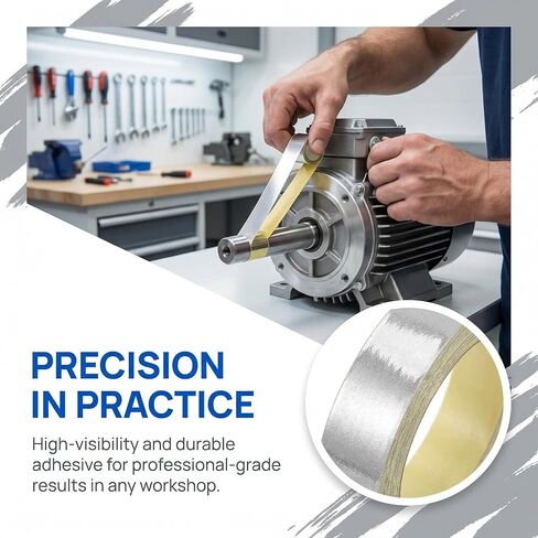 BESPORTBLE Reflective Tachometer Tape Strips High Visibility Adhesive Speed Tester Tape for Accurate Measurement Portable Reflective Stickers 16.4Ft in Kuwait