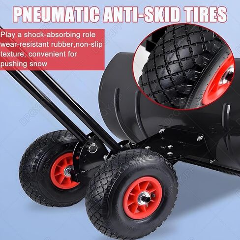 مجرفة الثلج من ELEFOCUS للممر، دفع مجارف الثلج في الهواء الطلق، أداة دفع الثلج 42 سم، رأس مجرفة in Kuwait