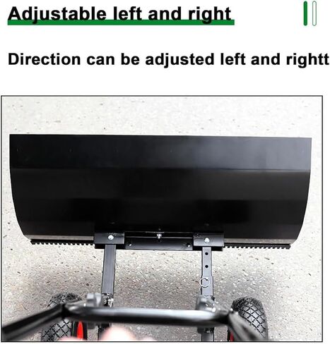 مجرفة الثلج المتدحرجة شديدة التحمل من ELEFOCUS بمقبض قابل للتعديل، شفرة إزالة الجليد والثلج بعرض 74 * 42 سم، مع عجلات in Kuwait