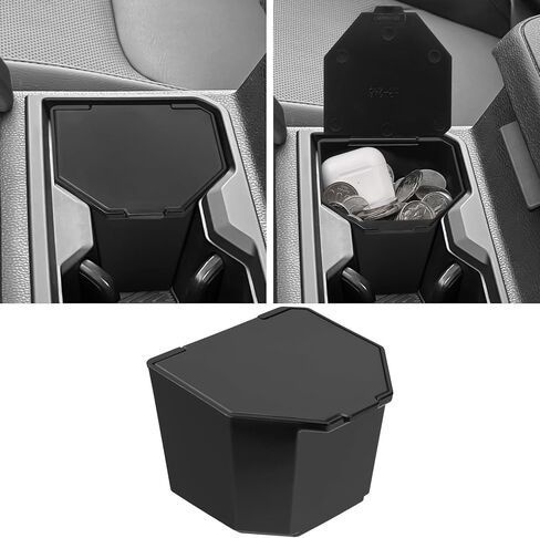 YOJOJOCO Center Console Organizer Compatible with Ford Bronco 2/4-Door (Not for Bronco Sport) 2024 2023 2022 2021 Accessories Black ABS Plastic Material Armrest Secondary Storage Box in Kuwait