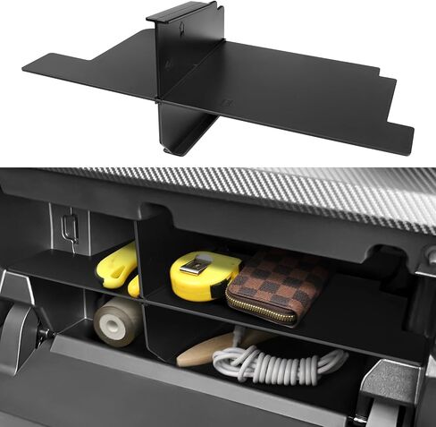 YOJOJOCO Center Console Organizer Compatible with Ford Bronco 2/4-Door (Not for Bronco Sport) 2024 2023 2022 2021 Accessories Black ABS Plastic Material Armrest Secondary Storage Box in Kuwait