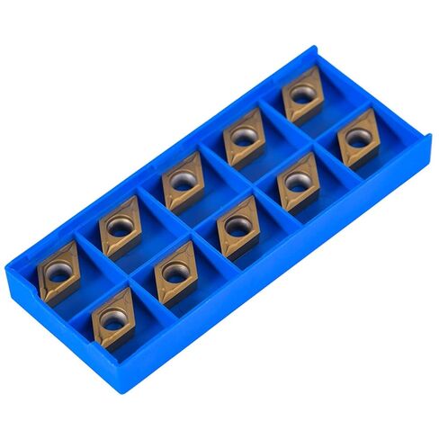 10pcs CNC Carbide Blade, Exquisite Workmanship Convenience to Replace Heat Resistance Carbide Inserts for Ordinary Steel and Stainless Steel Processing in Saudi Arabia