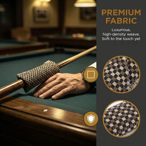 قطعة قماش تنظيف لحمام السباحة، منظف احترافي لعصي البلياردو، أداة تنظيف سنوكر من القماش المربع قابلة لإعادة الاستخدام - بني in Kuwait